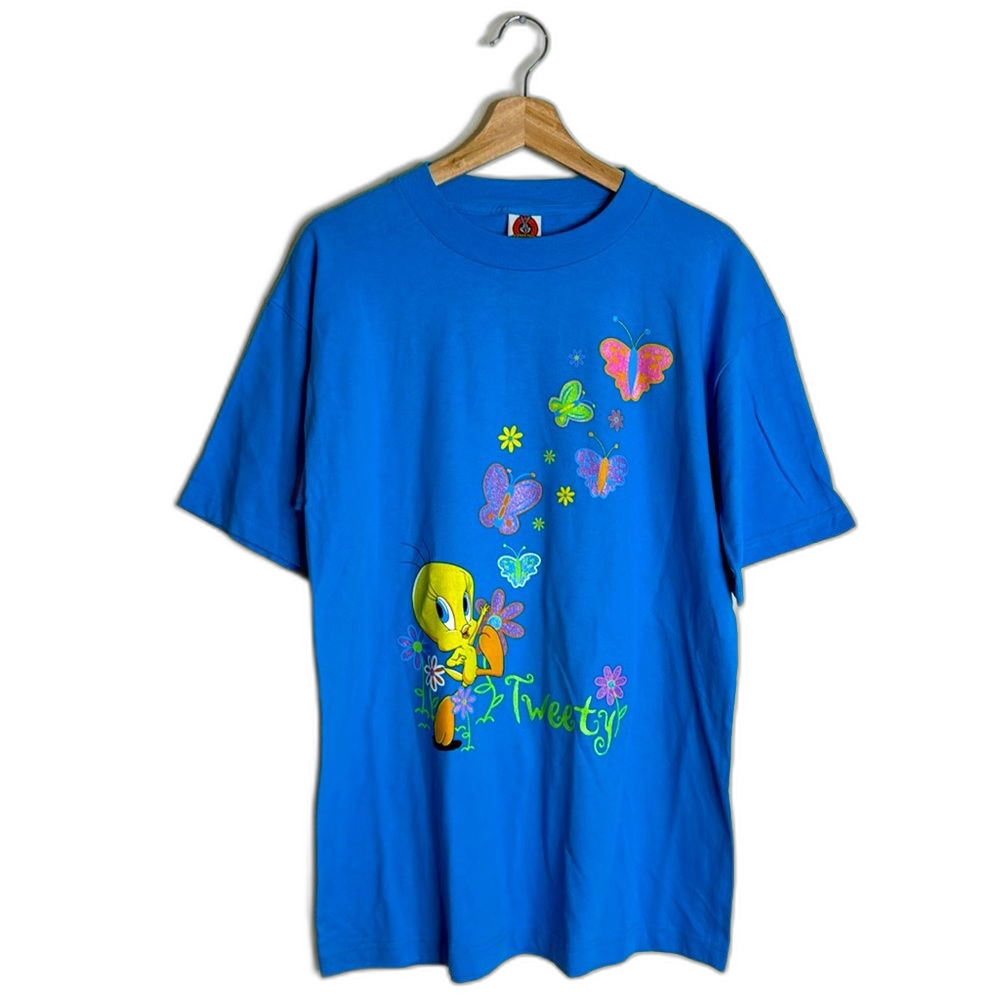 Vtg looney tunes 90s tweety bird graphic shirt size large